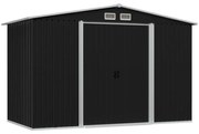 vidaXL Abrigo de jardim 257x205x178 cm aço antracite