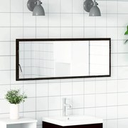 Espelho de Casa de Banho LED vidaXL Carvalho Preto 100x8,5x37 cm de Madeira de Engenharia