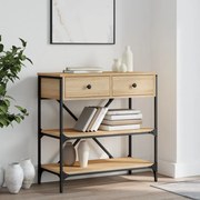 Mesa consola 75x34,5x75 cm derivados de madeira carvalho sonoma