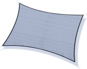 Vela de Sombra Retangular 4x3 m Toldo Vela com Proteção UV Bolsa de Tr