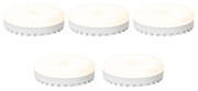 Conjunto de 5 lâmpadas LED inteligentes GX53 reguláveis 9W 806LM 2700K-6500K