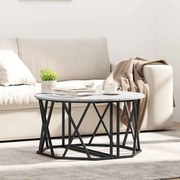 vidaXL Mesa de Centro Cinza Sonoma 80x80x42 cm Feita de Madeira Engenharia