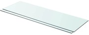 vidaXL Prateleiras 2 pcs 80x25 cm vidro transparente