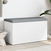 vidaXL Banco de arrumação 82x42x45 cm derivados de madeira branco