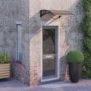 vidaXL Toldo para porta 80x75 cm policarbonato preto