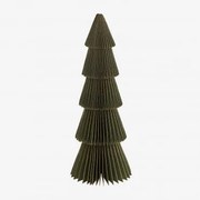 Árvore De Natal De Papel Jesper Verde Pesto Com Borda Dourada & ↑22.5 Cm - Sklum