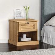 vidaXL Mesa de cabeceira VIGO 42x35x42 cm madeira de pinho maciça