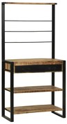 vidaXL Prateleira de cozinha Castanho 80 x 40 x 160 cm