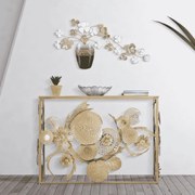 MESA CONSOLA GLAM UNIVERS 114X40,5X80 CM DOURADO