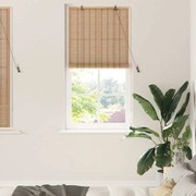 vidaXL Persianas e Sombras de Janela Marrom Claro 80 x 160 cm Bambu