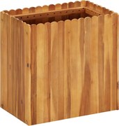 vidaXL Vaso/floreira de jardim 50x30x50 cm madeira de acácia maciça