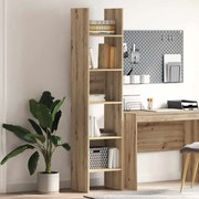 vidaXL Gabinete de Livros Carvalho Artesanal 40 x 35 x 180 cm