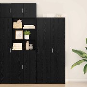 vidaXL Alto Armário Carvalho Preto 40x42.5x185 cm Madeira Engenhada