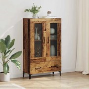 vidaXL Buffê com gaveta Madeira Antiga 70 x 31 x 115 cm