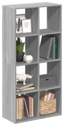 vidaXL Estante divisória 69,5x29x137,5 cm deriv. madeira cinza sonoma