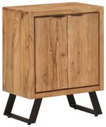 vidaXL Aparador c/ 2 portas 55x36x72 cm madeira de acácia maciça