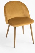Pack 4 Cadeiras Vint Veludo - Mostarda