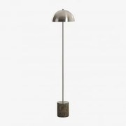 Lâmpada De Pé Led Para Exterior Em Aço Inoxidável E Pedra Natural Nicolas Mármore Verde Forest - Sklum