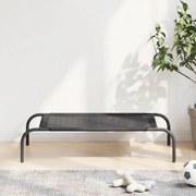 vidaXL Cama para cães elevada preto S textilene