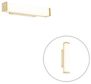 Candeeiro de parede para casa de banho em latão 32 cm com LED IP44 - Cascada Moderno