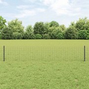 vidaXL Postes de Cerca 22 pcs Cinzeto 50 x 0.4 m Metal