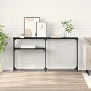 vidaXL MesadeConsola Carvalho Preto 146 x 22,5 x 75 cm