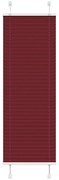 vidaXL Plissado Cego Bordéus Vermelho 45x100 cm Largura Tecido 44,4 cm