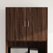vidaXL Armário parede 80x42,5x40cm derivados madeira carvalho castanho