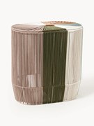 Cesto duplo para roupa suja em corda artesanal Gabe