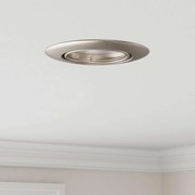 vidaXL Spotlights com holofotes 6 pcs Prateado 9 x 9 cm Metal