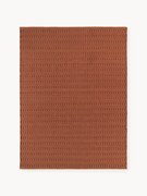 Tapete artesanal para interior e exterior com padrão geométrico Rune