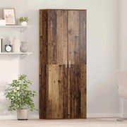 vidaXL Highboard Madeira Velha 70x35x180 cm Madeira Engenharia