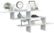 vidaXL Prateleira parede 124,5x18x60,5 cm derivados de madeira branco