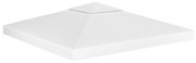 vidaXL Cobertura de gazebo com 2 camadas 310 g/m² 3x3 m branco