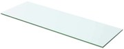 vidaXL Prateleira de vidro 60x15 cm transparente