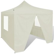 Tenda 3x3 Dobrável com Estrutura em Aço - Creme