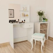 vidaXL Toucador em aglomerado 75x40x141 cm branco