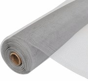 vidaXL Rede mosquiteira em alumínio 100x1000 cm prateado