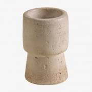 Candelabro Em Cimento Brenan ↑9 Cm - Sklum
