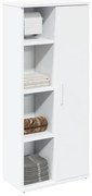 vidaXL Móvel p/ casa de banho c/ suporte de rolos 39x22x90 cm branco