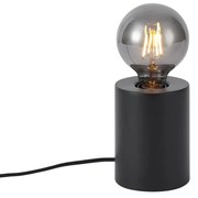 Candeeiro de Mesa Moderno Preto 13cm - Cylinder