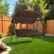 vidaXL Baloiço de jardim 170x110x153 cm cor café