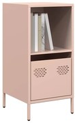 vidaXL Aparador 35x39x73,5 cm aço laminado a frio rosa
