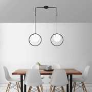 Candeeiro Dolunay – Preto e Branco – 74 x 15 cm