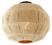 Candeeiro de teto oriental preto com corda - Riki Oriental