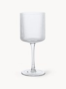 Copos de vinho branco artesanais com relevo canelado Ripple, conjunto de 2