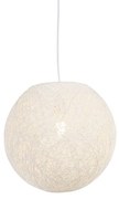 Candeeiro de suspensão country branco 35 cm - Corda Design,Country / Rústico,Moderno