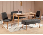 Conjunto de Mesa de Jantar Extensível e Cadeiras Vina – Pinho Atlântic