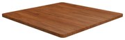 vidaXL Tampo mesa quadrado 80x80x2,5 carvalho tratado castanho-escuro