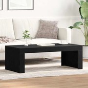 Mesa de Centro vidaXL Preto Carvalho 102x50x35 cm Madeira Engenheirada